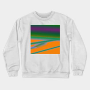 orange green purple abstract texture Crewneck Sweatshirt